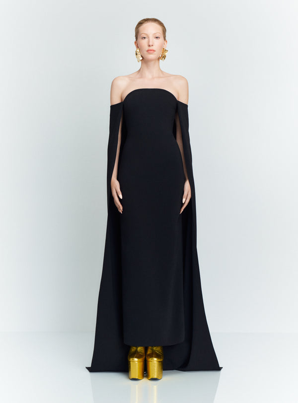 solace london The Fia Maxi Dress in Black