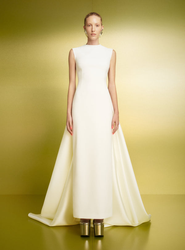 Solace London The Flor Maxi Dress In Cream