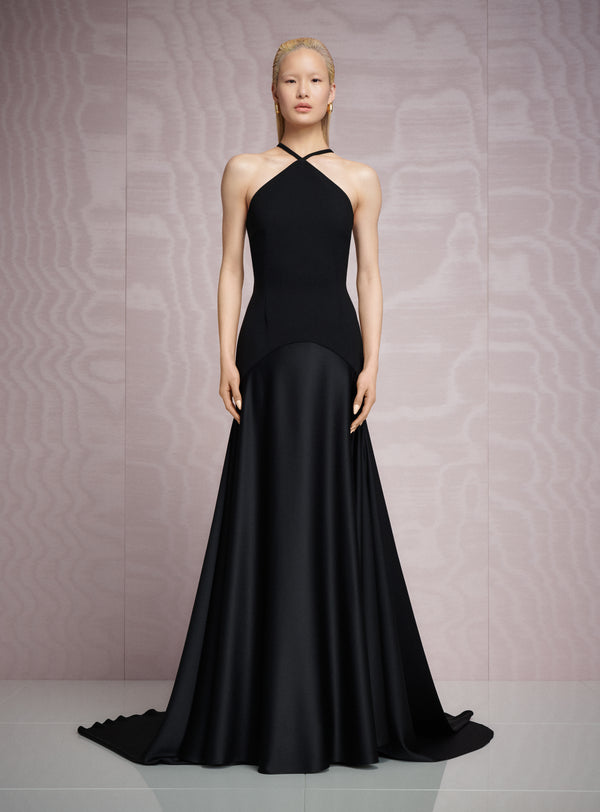 Solace London The Florie Maxi Dress In Black
