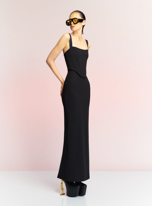 solace london The Frankie Maxi Dress in Black