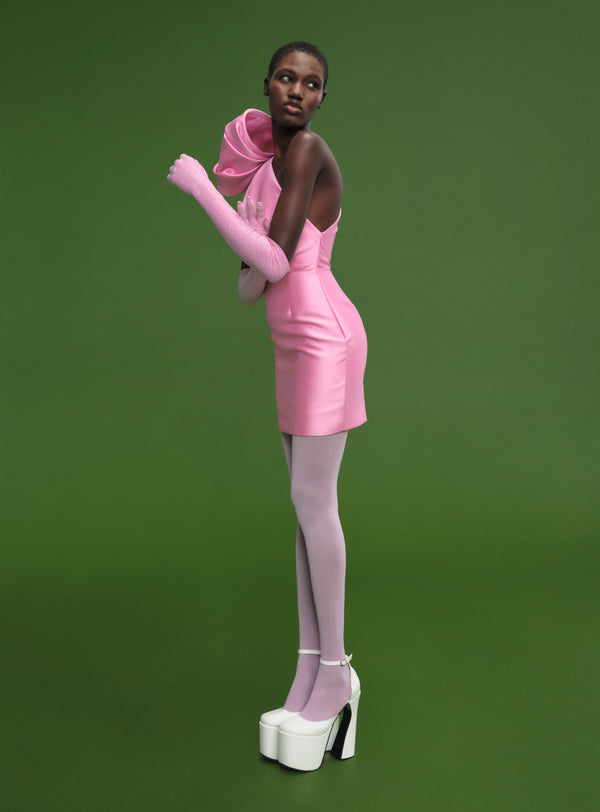 Solace London The Frida Mini Dress In Bubblegum