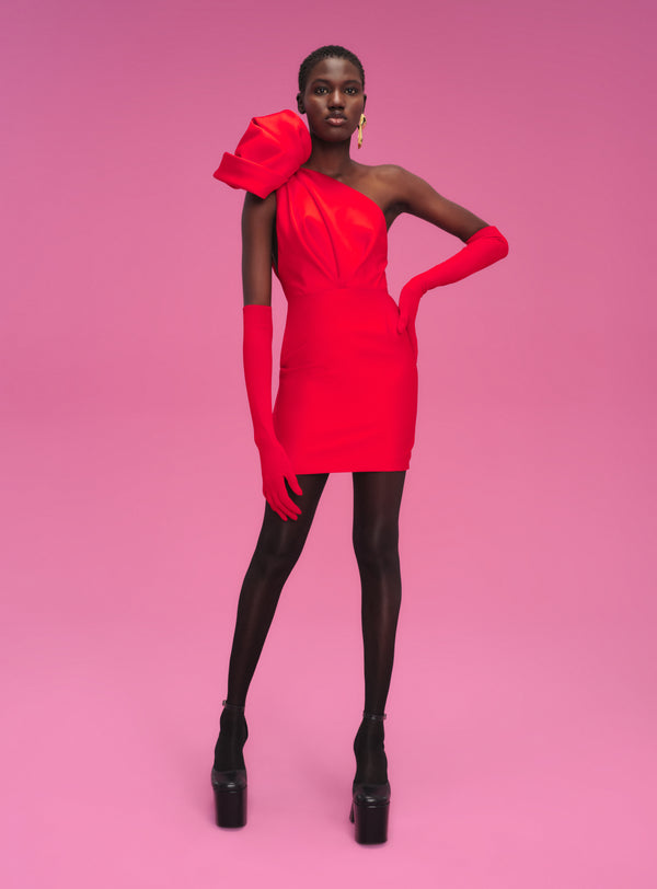 solace london The Frida Mini Dress in Red