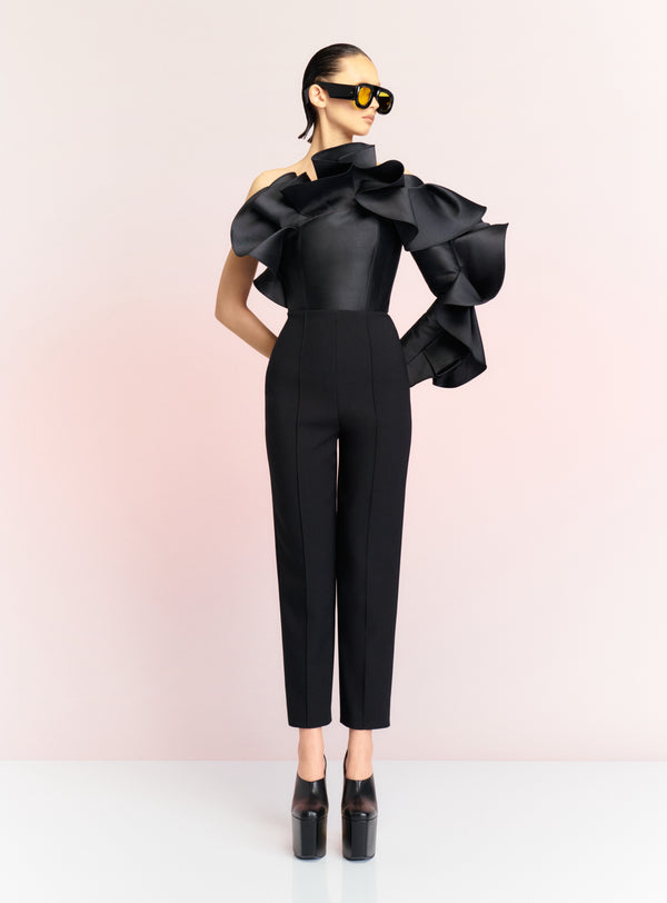 Solace London The Hana Jumpsuit In Black