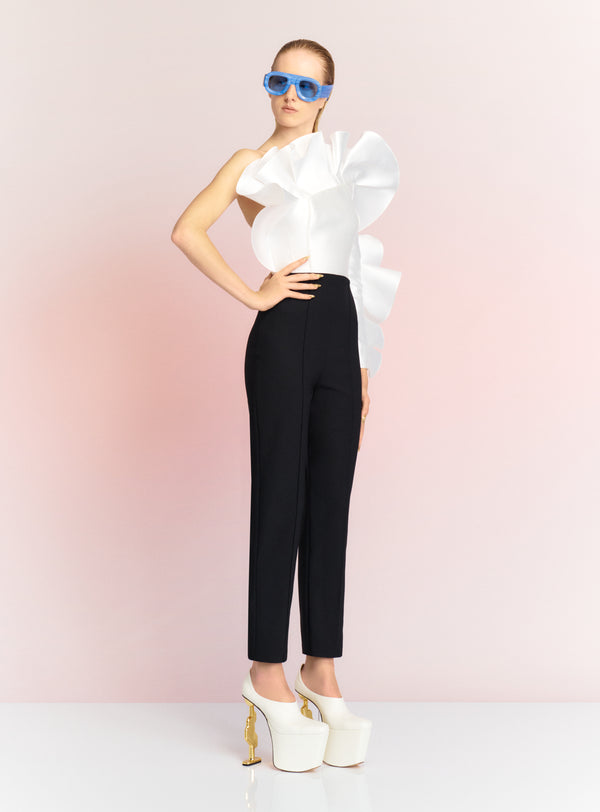 Solace London The Hana Jumpsuit In Cream And Black