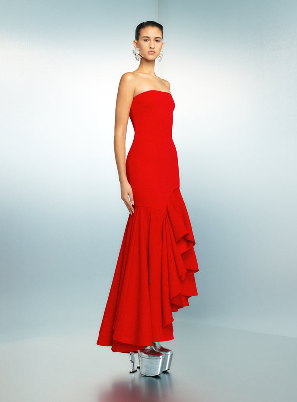solace london The Hani Maxi Dress in Red