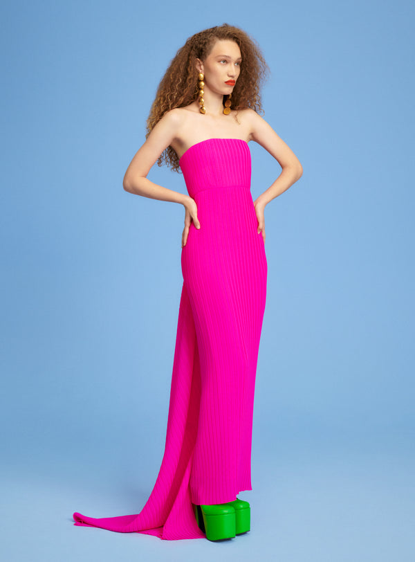 solace london The Harlee Maxi Dress in Hot Pink