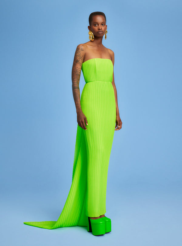 solace london The Harlee Maxi Dress in Lime