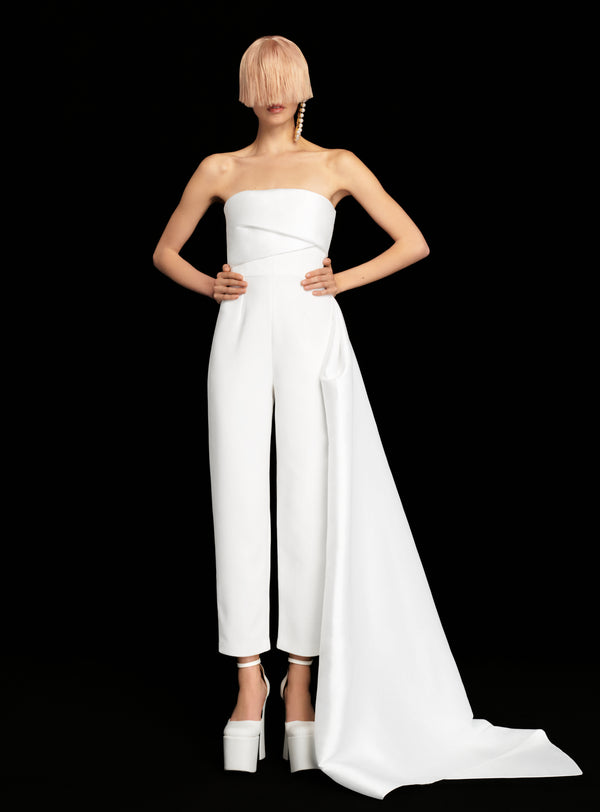 solace london The Harlow Jumpsuit in Cream