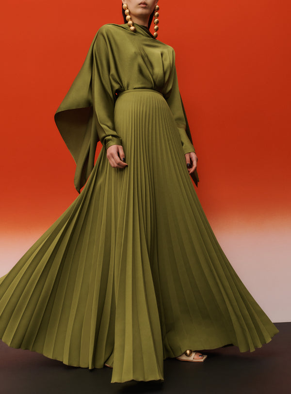 solace london The Henley Skirt in Sweet Pea Green