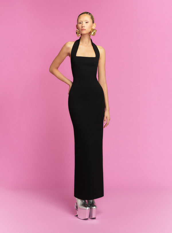 solace london The Ilona Maxi Dress in Black