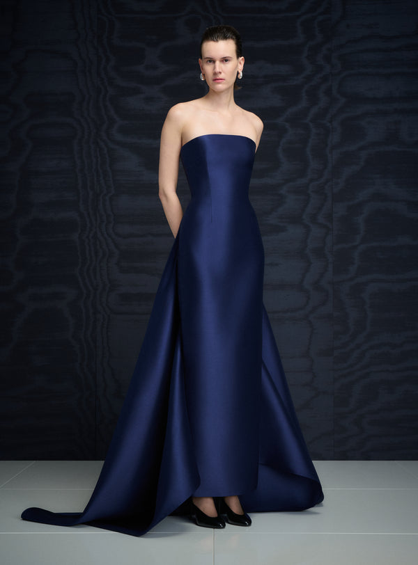 Solace London The Imani Maxi Dress In Navy