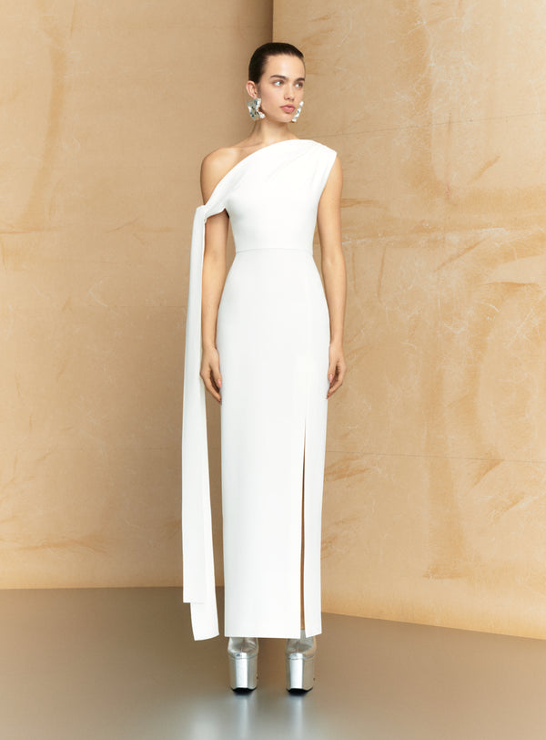 Solace London The Irina Maxi Dress In Cream
