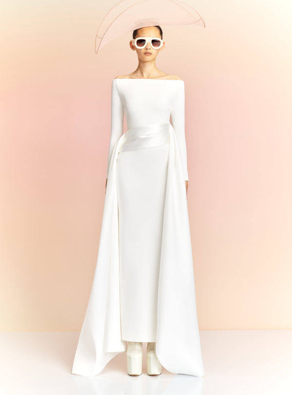 Solace London The Irma Maxi Dress In Cream