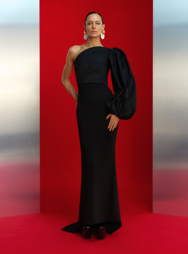 Solace London The Ivy Maxi Dress In Black