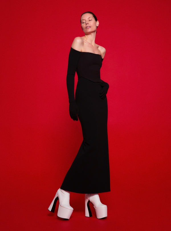 Solace London The Kae Maxi Dress In Black