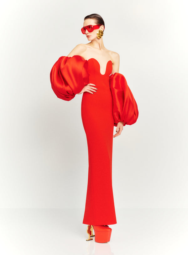 solace london The Karina Maxi Dress in Red