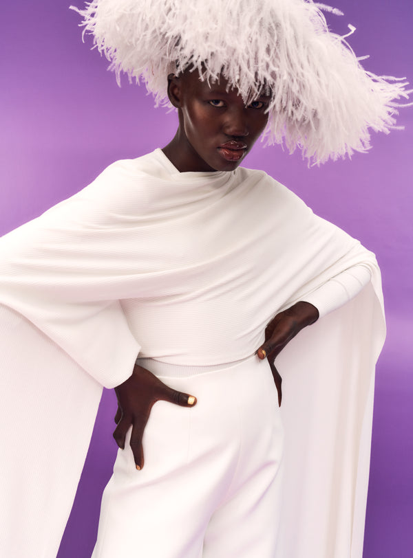 Solace London The Karli Bodysuit In Cream