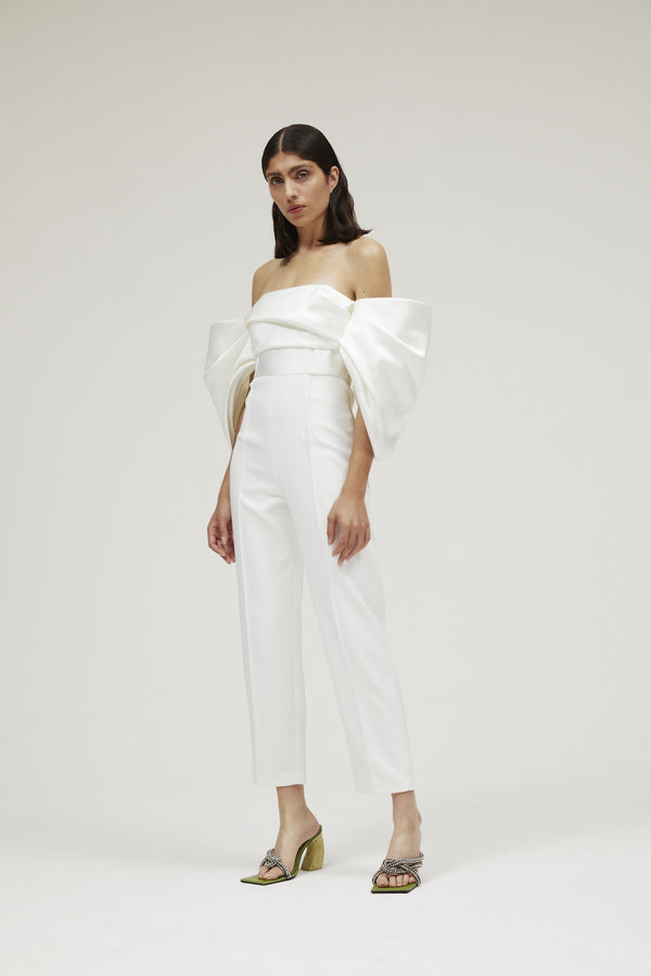 Solace London The Kasey Jumpsuit In Cream