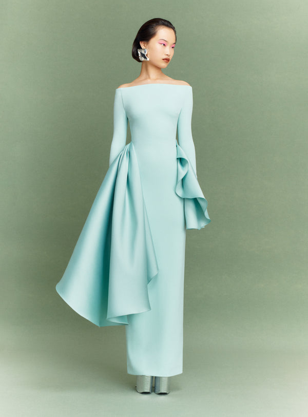 Solace London The Kiana Maxi Dress In Opal