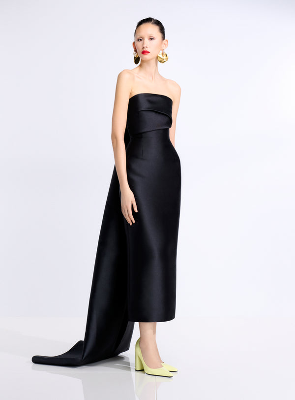 Solace London The Kiki Midaxi Dress In Black