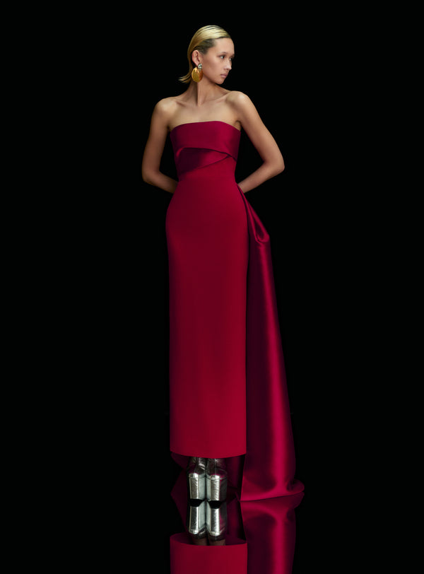 Solace London The Kinsley Maxi Dress In Ruby