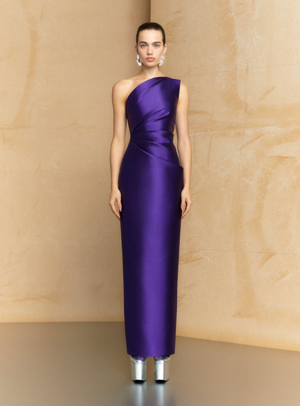 Solace London The Kira Maxi Dress In Amethyst