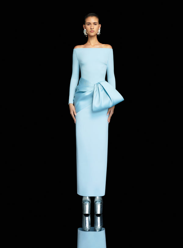 solace london The Kori Maxi Dress in Arctic Blue
