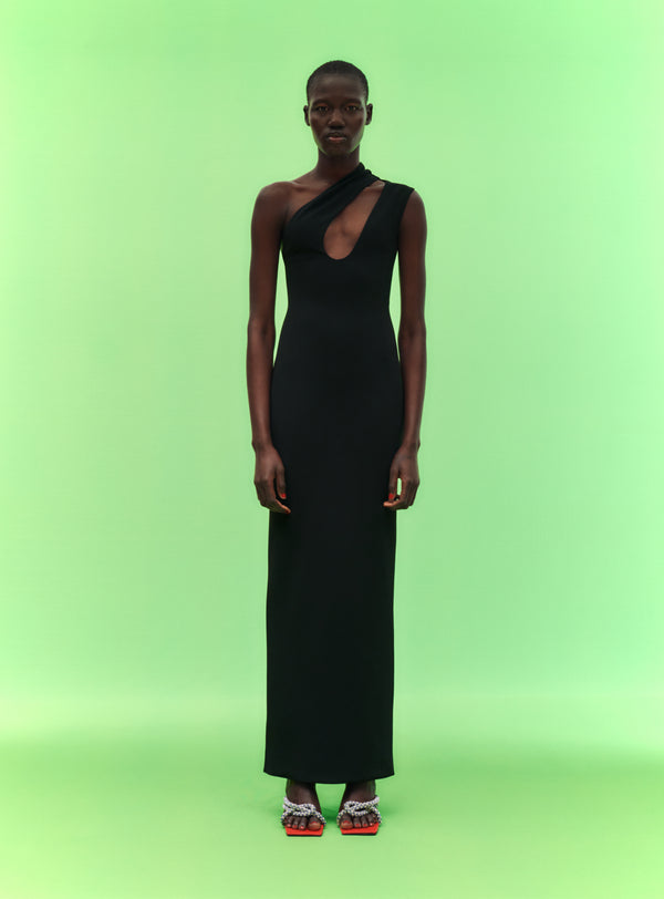 Solace London The Krista Maxi Dress In Black