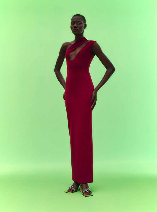 solace london The Krista Maxi Dress in Mulberry