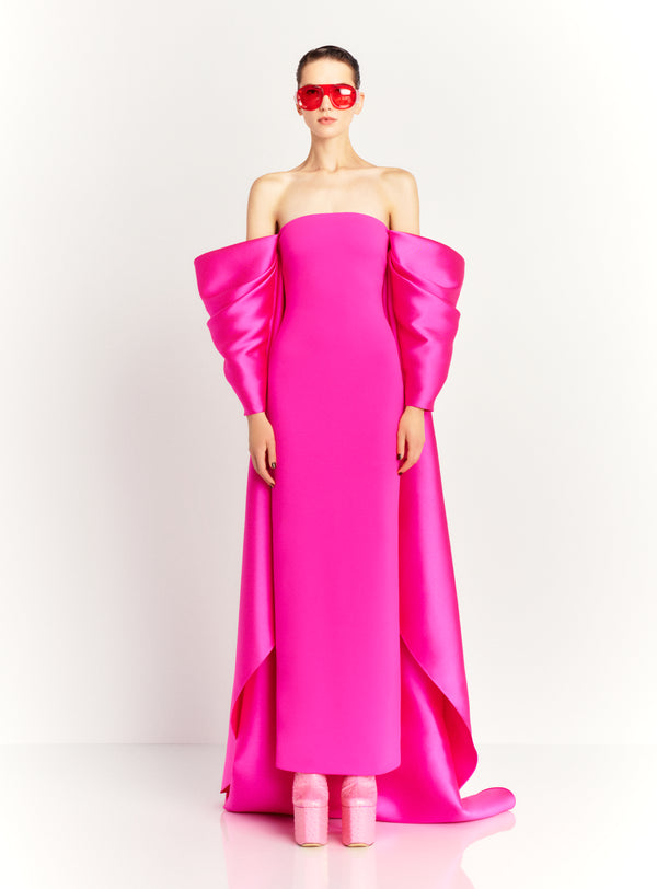 Solace London The Kyla Maxi Dress In Pink