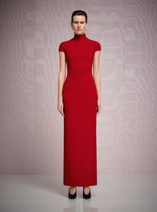 Solace London The Lang Maxi Dress In Crimson Red