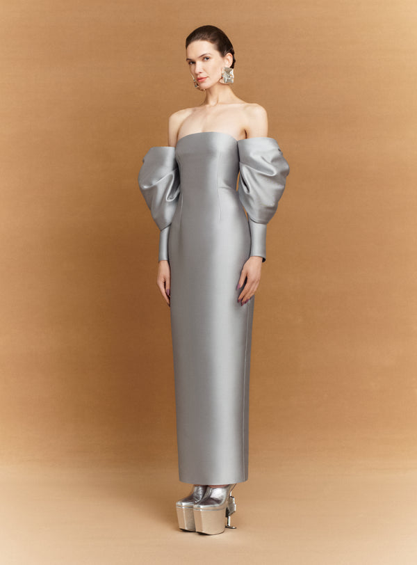 solace london The Laylah Maxi Dress in Pewter