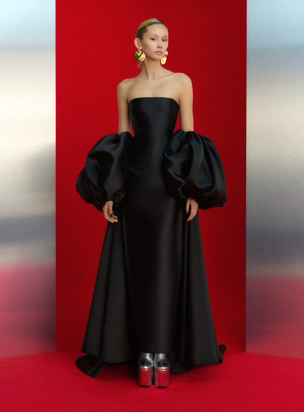 Solace London The Lea Maxi Dress In Black