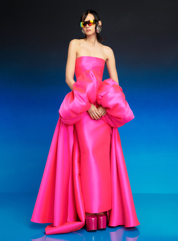 solace london The Lea Maxi Dress in Hot Pink