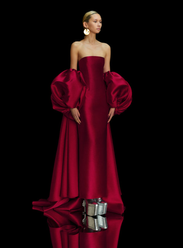 solace london The Lea Maxi Dress in Ruby