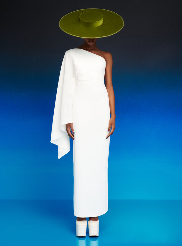 Solace London The Lillia Maxi Dress In Cream