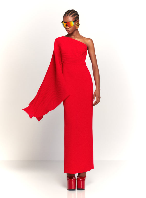 solace london The Lillia Maxi Dress in Red