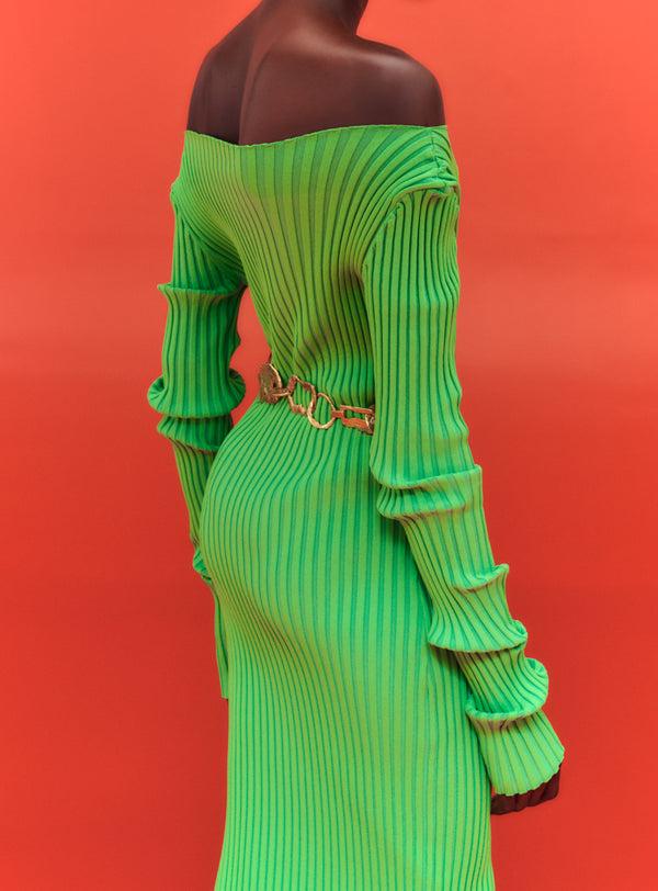 Solace London The Loren Maxi Dress In Green