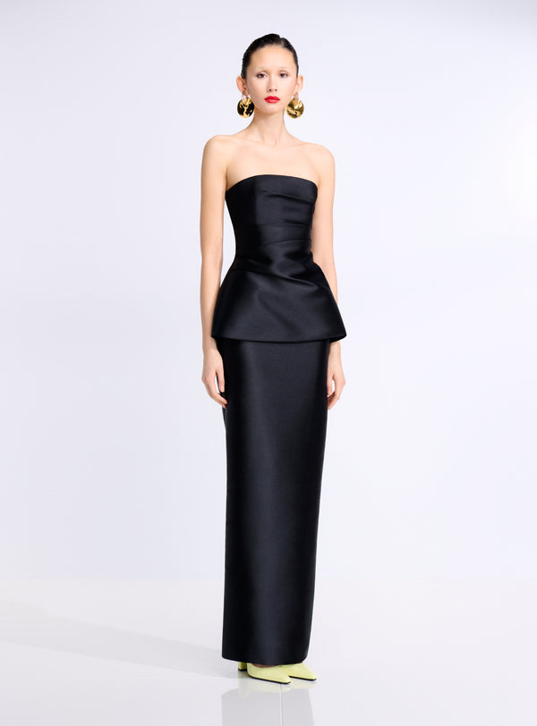 Solace London The Lucille Maxi Dress In Black