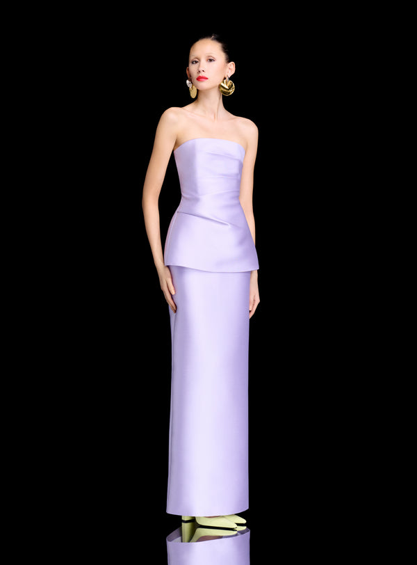 Solace London The Lucille Maxi Dress In Lavender