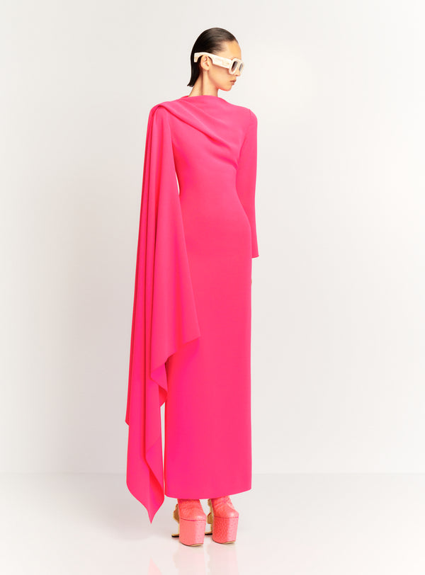 Solace London The Lydia Maxi Dress In Ultra Pink