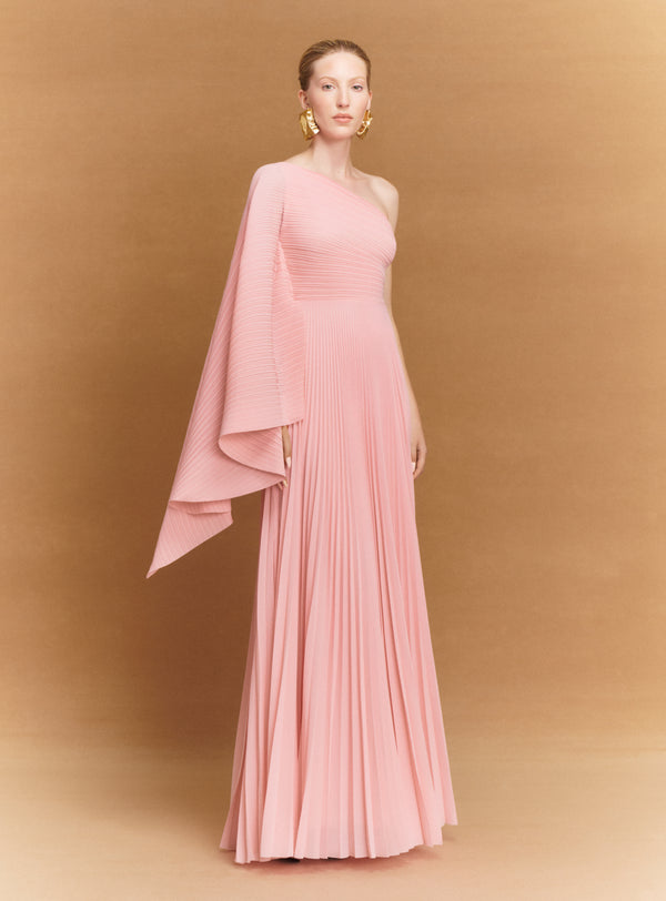 solace london The Maci Maxi Dress in Putty Pink