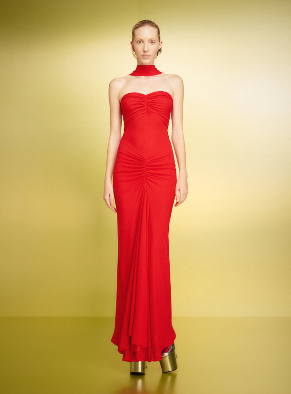 solace london The Maisie Maxi Dress in Red