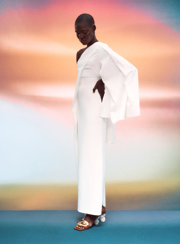 solace london The Marcelle Maxi Dress in Cream