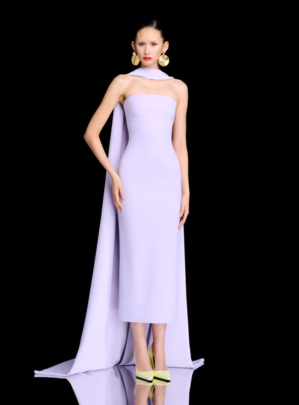Solace London The Martine Midaxi Dress In Lavender