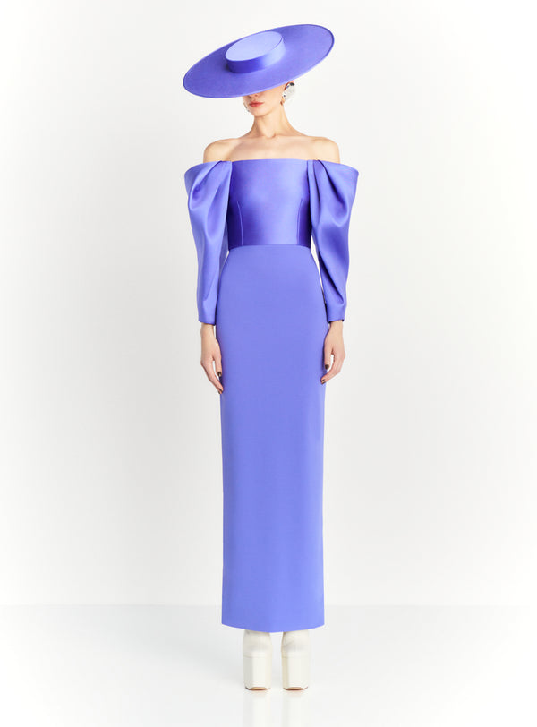 solace london The Melina Maxi Dress in Periwinkle