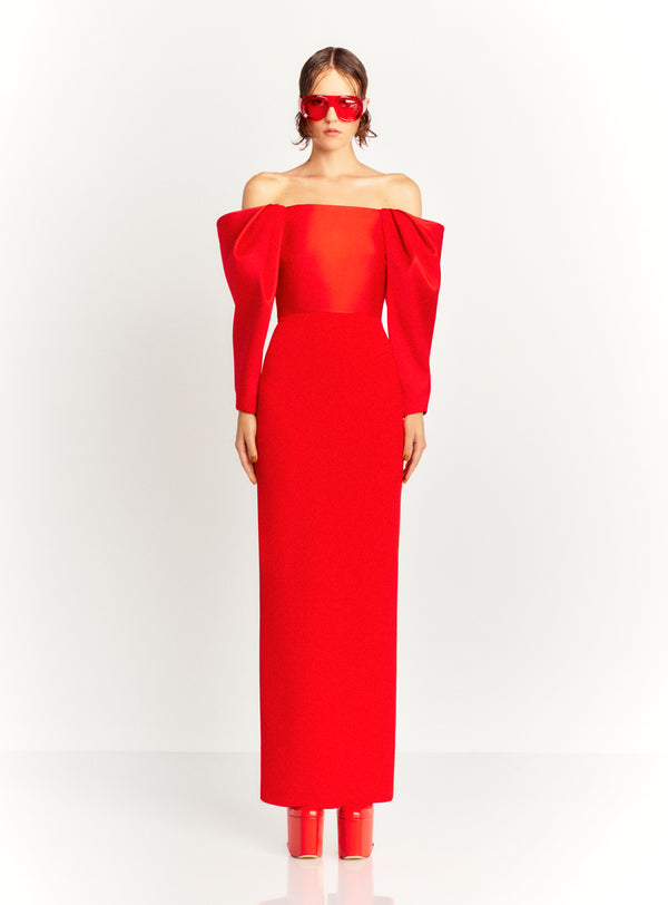 solace london The Melina Maxi Dress in Red