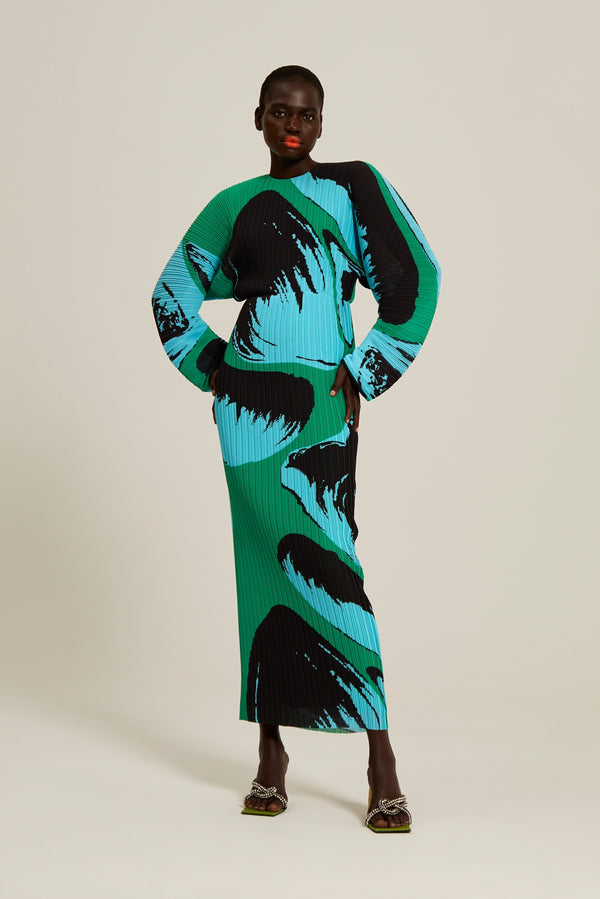 solace london The Mirabelle Dress in Newton Green