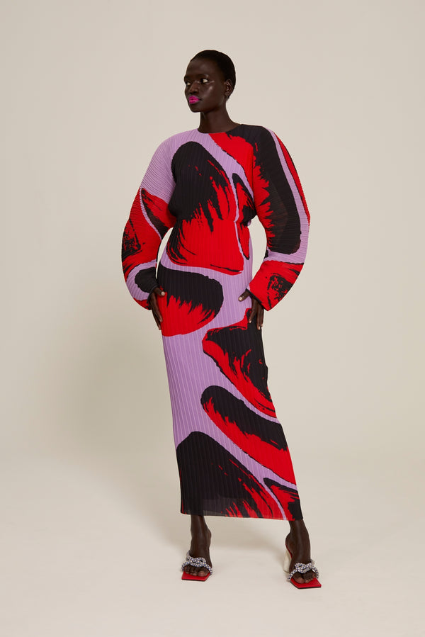 solace london The Mirabelle Dress in Newton Lilac