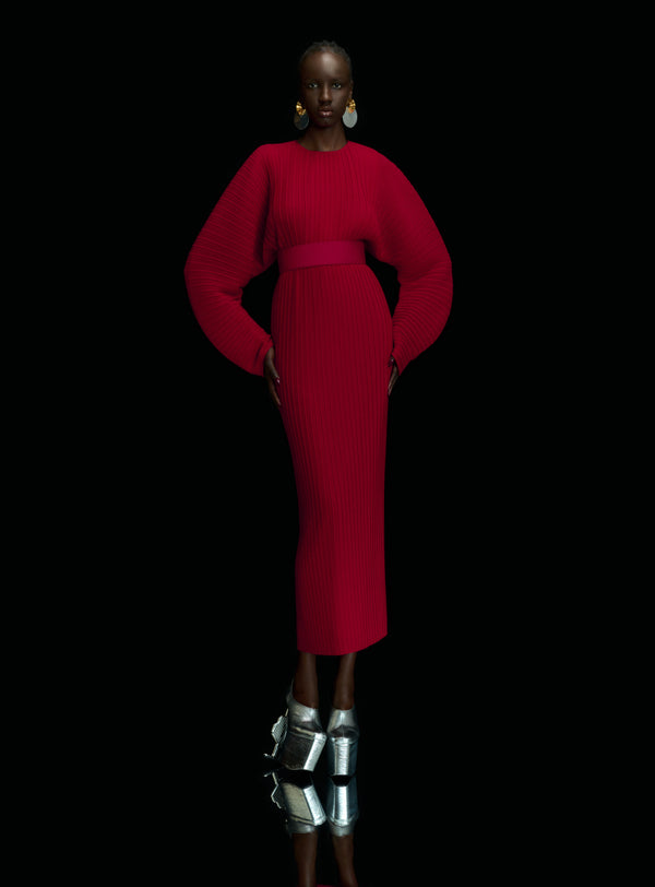 Solace London The Mirabelle Maxi Dress In Ruby